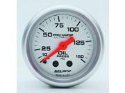 Auto Meter Ultra Lite Mechanical Oil Pressure Gauge