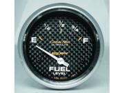 Auto Meter Carbon Fiber Electric Fuel Level Gauge