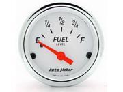 Auto Meter Arctic White Fuel Level Gauge