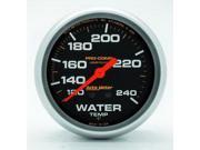 Auto Meter Pro Comp Liquid Filled Mechanical Water Temperature Gauge