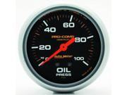 Auto Meter Pro Comp Liquid Filled Mechanical Oil Pressure Gauge