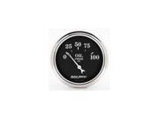 Auto Meter Old Tyme Black Oil Pressure Gauge Auto Meter Old Tyme Black Oil Pressure Gauge