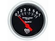Auto Meter Sport-Comp Electric Metric Oil Pressure Gauge Auto Meter Sport-Comp Electric Metric Oil Pressure Gauge