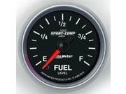 Auto Meter Sport Comp II Programmable Fuel Level Gauge