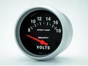 Auto Meter Sport Comp Electric Voltmeter Gauge