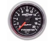 Auto Meter Sport Comp II Electric Pyrometer Gauge Kit