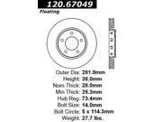 Centric-Power Slot 126.67049SL Brake Rotor Centric-Power Slot 126.67049SL Brake Rotor