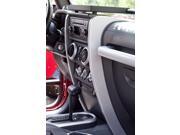 Rugged Ridge 11151.14 Center Dash Accents Brushed Silver 07 10 Jeep Wrangler