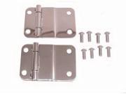 Rugged Ridge 11114.01 Tailgate Hinges Stainless Steel 76 86 Jeep CJ Models