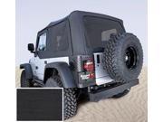 Rugged Ridge 13708.35 Soft Top Door Skins Black Tinted Windows 03 06 Jeep Wrangler TJ