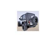 Rugged Ridge 13707.35 Soft Top Door Skins Black Clear Windows 03 06 Jeep Wrangler TJ