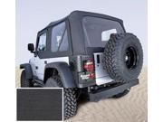 Rugged Ridge 13705.15 Soft Top Black Clear Windows 97 02 Jeep Wrangler TJ