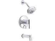 Danze D510058T Parma 1 Handle Pressure Balance Tub and Shower Faucet Trim Kit in Chrome Valve Not Included