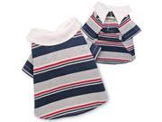 Adorable Multi Colors Striped Polo Shirt for Dogs XS