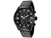 Men s Invicta II Black Dial Black Ion Plated Stainless Steel Watch