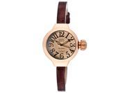 Glam Rock Women s Miami Beach Art Deco Beige Dial Rose Gold Tone IP Stainless St