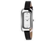 Lacoste Women s Silver Dial Black Genuine Leather
