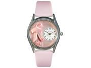 Ballet Shoes Pink Leather And Silvertone Watch S0510005