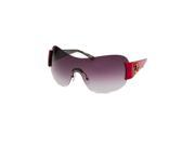 Womens s Mosaic Rimless Sunglasses Red Arms