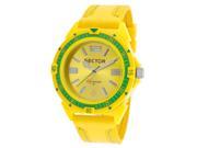 Sector R3251197126 Men s Expander 90 Yellow Rubber And Fabric Yellow Dial Watch