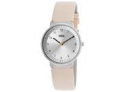 Braun Bn 0031 Slbgl Women s Classic Beige Genuine Leather Silver Tone Dial Ss Watch