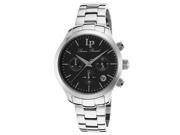 Lucien Piccard 12914 11 Coimbra Chronograph Stainless Steel Black Dial Watch