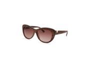 Valentino 628S 204 54 Women s Cat Eye Chocolate Brown Sunglasses