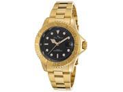 Walen Gold Tone Stainless Steel Black Dial