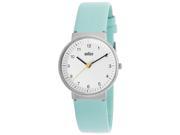 Women s Classic Mint Green Genuine Leather White Dial