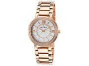 Lucien Piccard 11902 Rg 22Mop Alice Rose Tone Stainless Steel White Mother Of Pearl Dial Watch