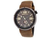 Men s Evo Automatic Brown Genuine Leather Grey Dial