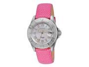 Women s Angel Pink Genuine Leather MOP Dial