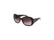 Salvatore Ferragamo Sf722s 001 58 Women s Butterfly Black Grey Gradient Lenses Sunglasses