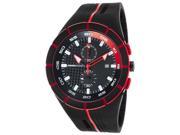 Momo Design Md1113bk 11 Men s Highway Chronograph Black And Red Silicone Carbon Fiber Dial Watch