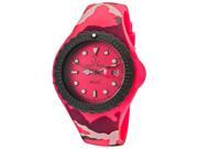 Toywatch Jtba02ps Jelly Thorn Pink Camouflage Pattern Silicone Pink Dial Watch