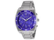 Caravelle Ny 45A109 Men s New York Chrono Ss Blue Dial Ss Watch