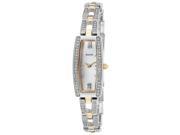 Bulova 98L214 Women s Crystal Two Tone Ss Mop Dial Ss Bezel Watch