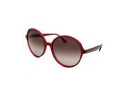 Valentino 729S 613 59 Women s Round Translucent Red Sunglasses