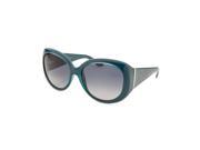 Salvatore Ferragamo Sf721s 416 55 Women s Oversized Teal Blue Sunglasses