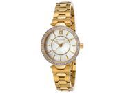 Wittnauer Wn4021 Women s Gold Tone Stainless Steel White Mother Of Pearl Dial Watch