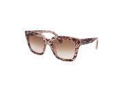 Valentino 667S 291 52 Women s Square Translucent Pink Sunglasses