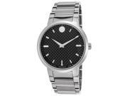 Movado 606838 Men s Gravity Stainless Steel Carbon Fiber Dial Stainless Steel Watch