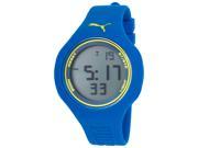 Puma Pu910801041 Drop Digital Blue Silicone Grey Dial Blue Plastic Watch