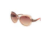 Just Cavalli Jc633s 27F 56 Women s Butterfly Translucent Peach Sunglasses