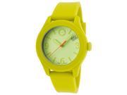 Esq Movado 7101453 Esq One Light Green Silicone Light Green Dial Watch