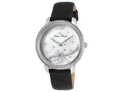 Lucien Piccard 16520 02S Bkss Mirage Black Satin White Mother Of Pearl Dial Watch