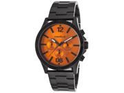 Caravelle Ny 45A108 Men s Chronograph Black Ip Ss Orange Dial Black Ip Ss Watch