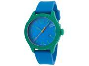Esq Movado 7101456 Esq One Blue Silicone And Dial Short Strap Watch