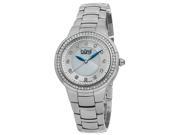 Burgi Bur093ss Women s Diamond Stainless Steel White Mother Of Pearl Dial Ss Watch