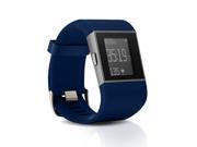 Fitbit Surge Bluetooth Heart Rate Activity Fitness GPS Super Watch Blue Large